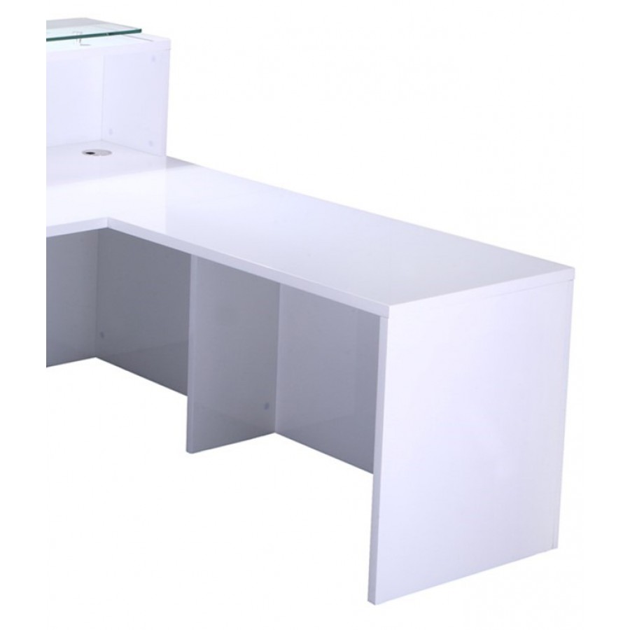 Gloss White Reception Counter Return Unit